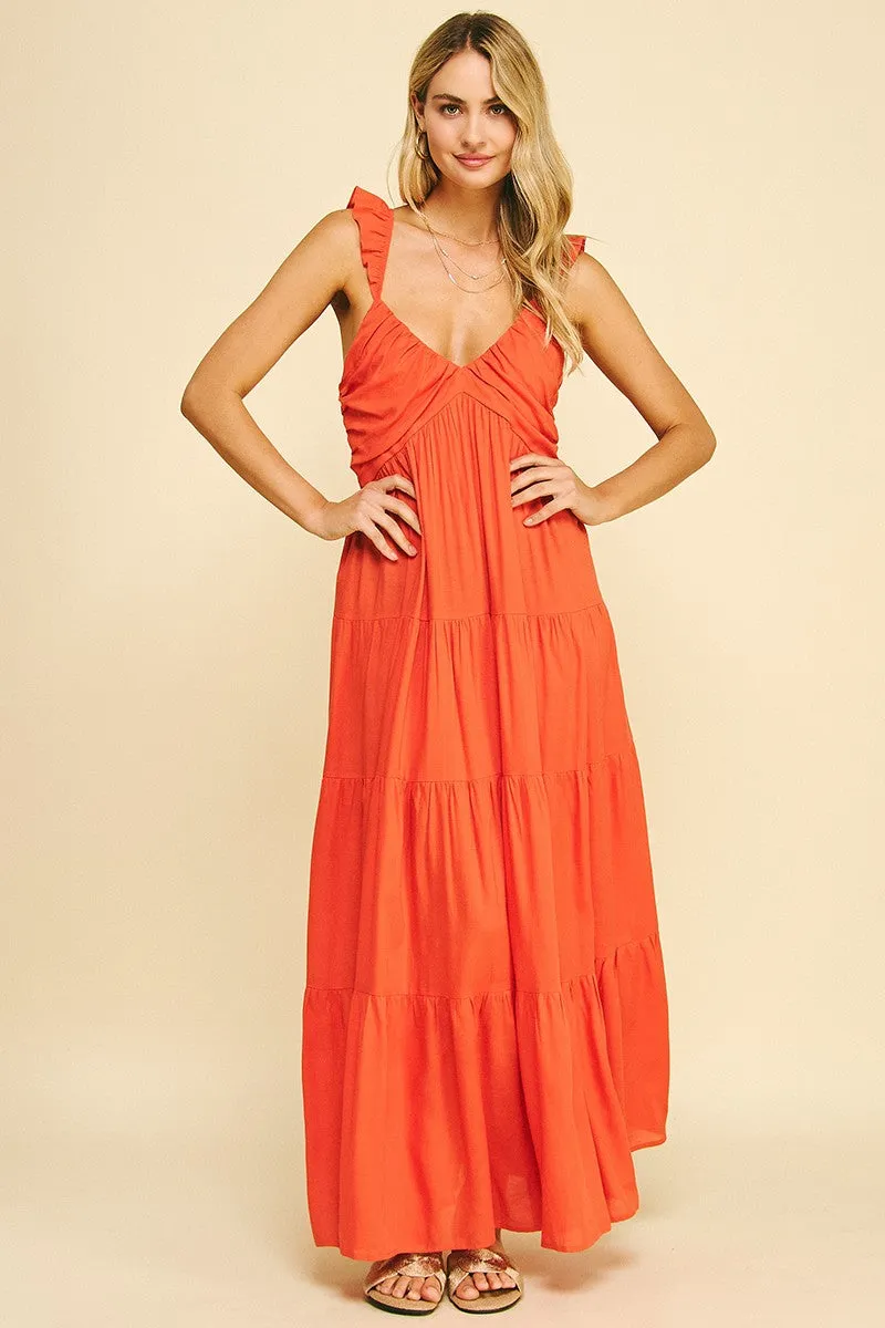 Vivienne Cascade Maxi Dress sold by Brightside Boutique product image thumbnail 3