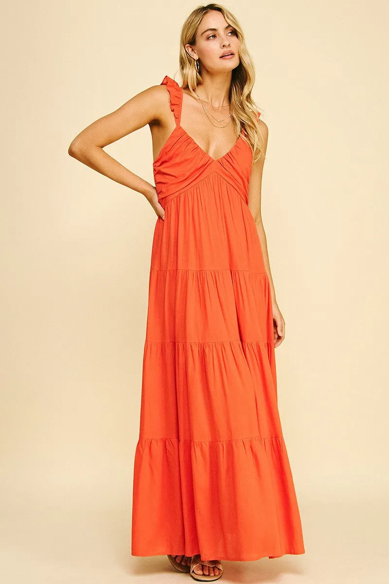 Vivienne Cascade Maxi Dress sold by Brightside Boutique product image thumbnail 4