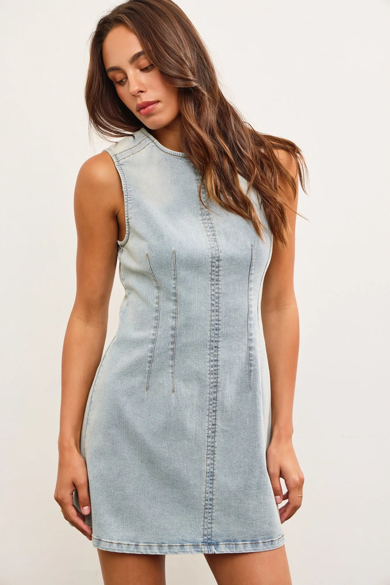 The Curve Seam Dress sold by Brightside Boutique product image thumbnail 3