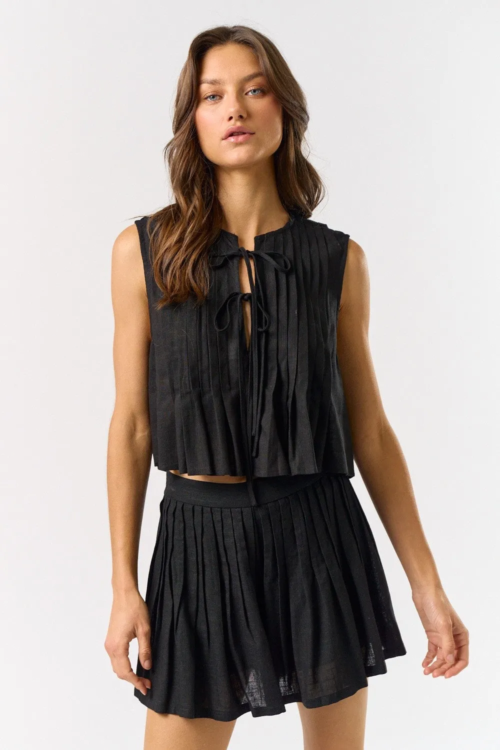 Wrap ‘n’ Pleat Tank Top sold by Brightside Boutique product image thumbnail 2