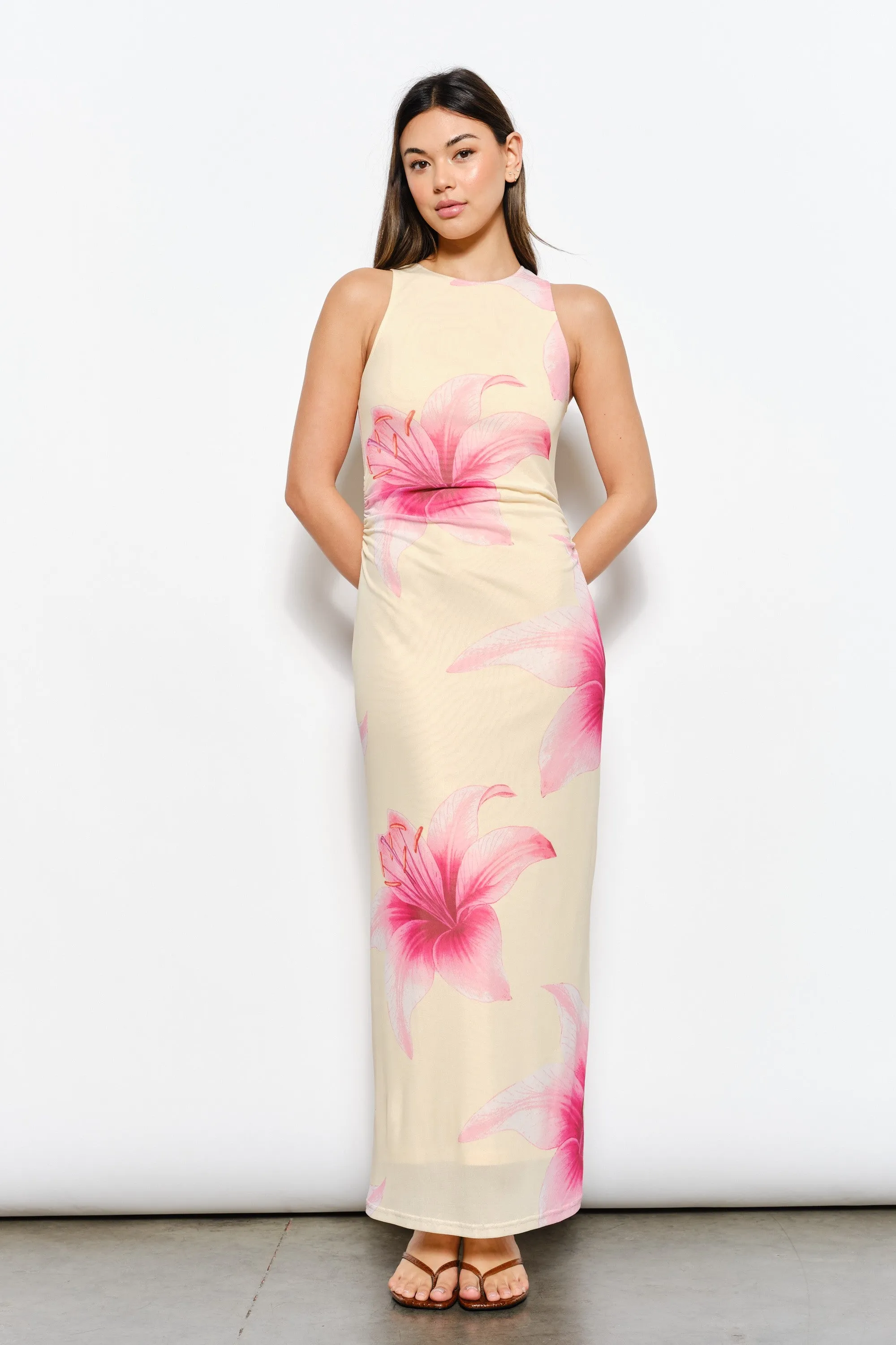 Hawaiian Breeze Maxi Dress sold by Brightside Boutique