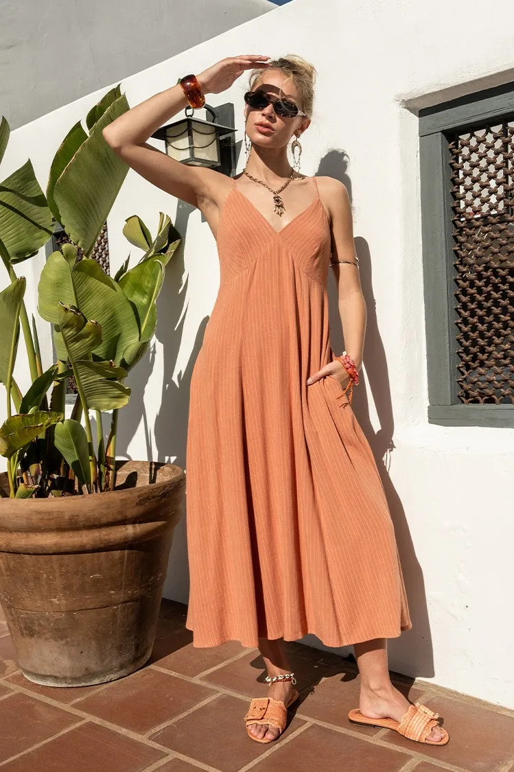 Oceanfolk Linen Midi Dress sold by Brightside Boutique product image thumbnail 2