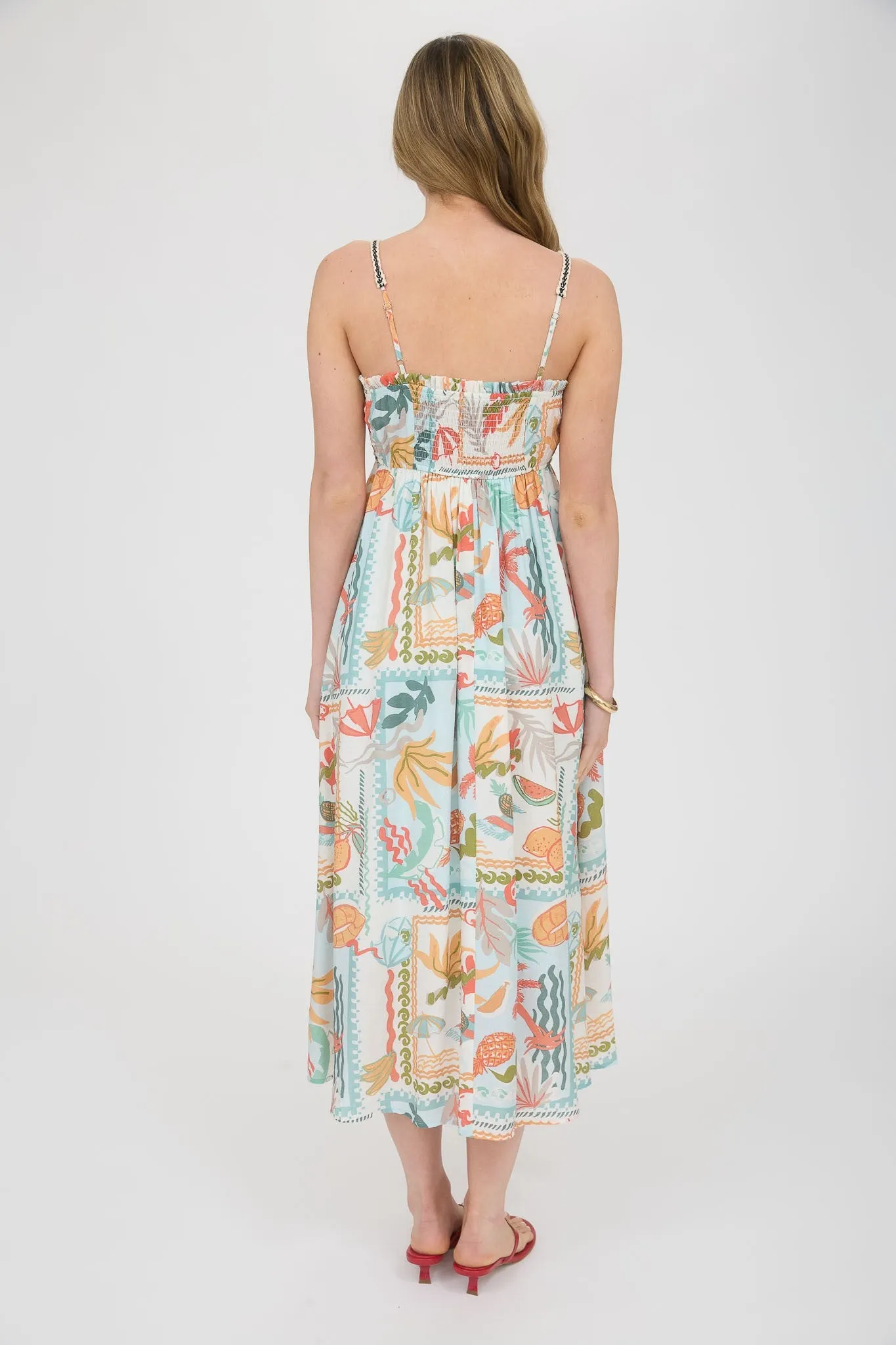 Tropical Cabana Midi Dress sold by Brightside Boutique product image thumbnail 2