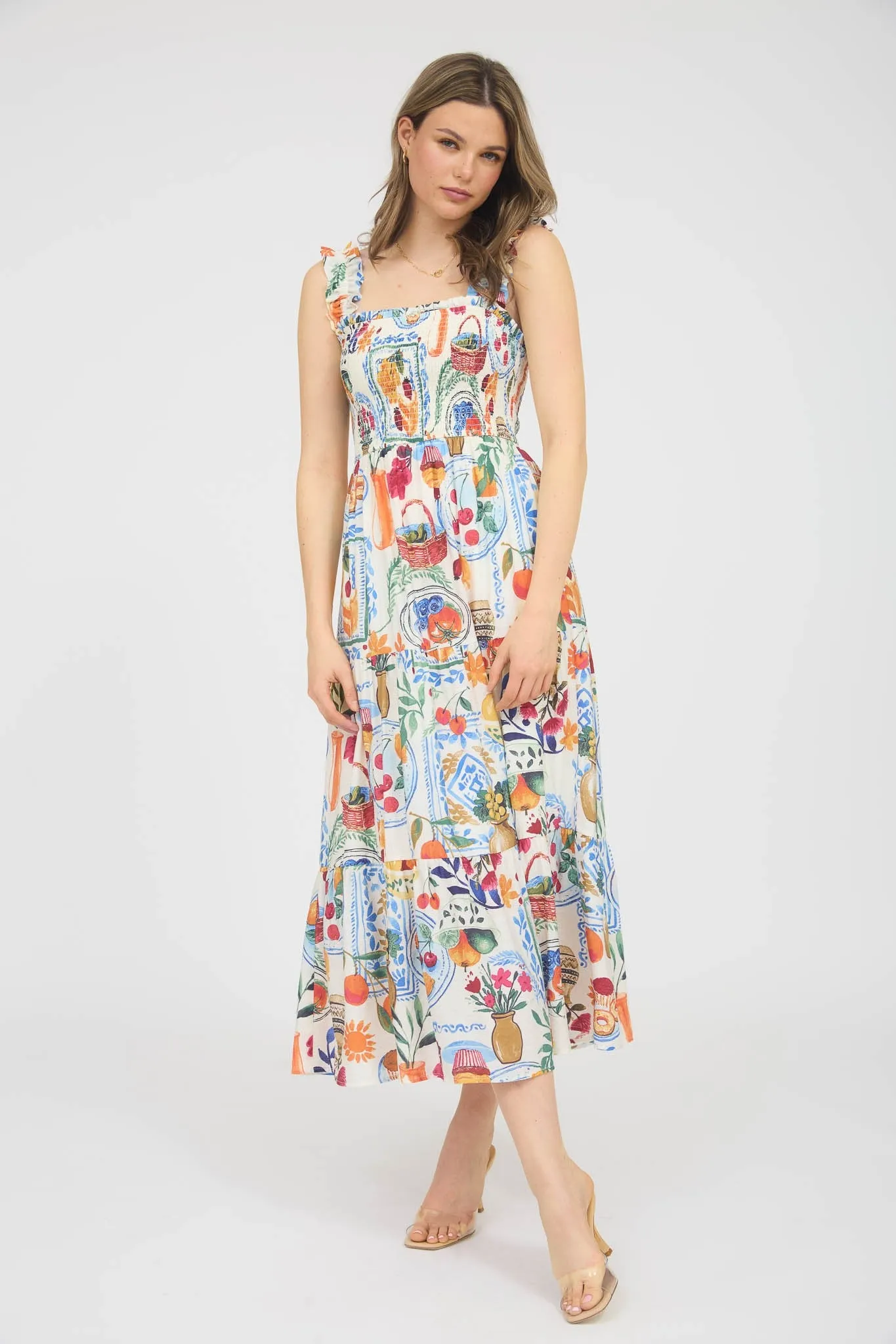 Picnic in Positano Midi Dress sold by Brightside Boutique product image thumbnail 4
