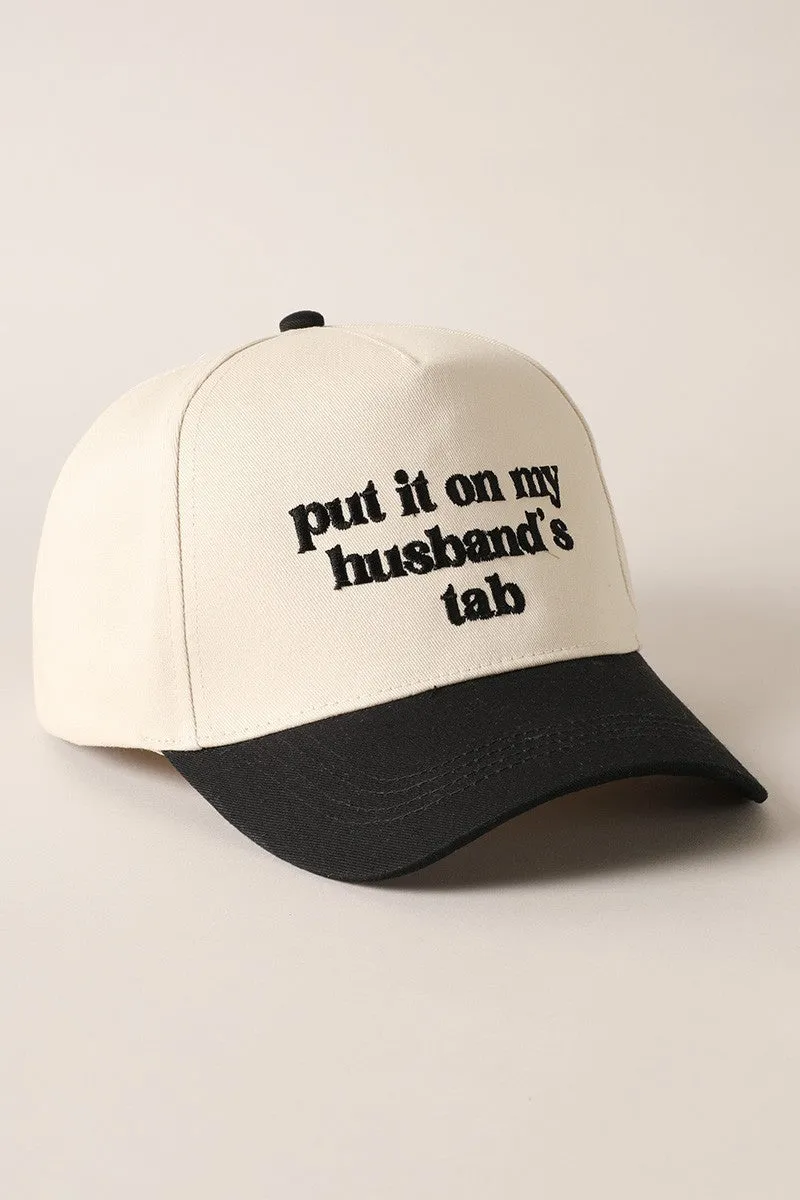 Put It On My Husband's Tab Snapback sold by Brightside Boutique product image thumbnail 5