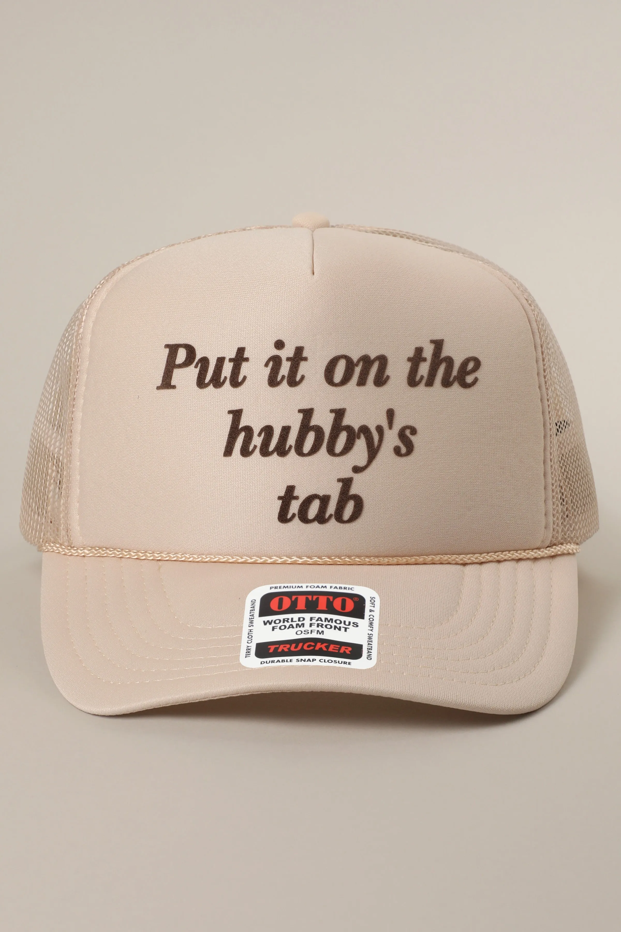 Put It On The Hubby's Tab Trucker Hat sold by Brightside Boutique product image thumbnail 5