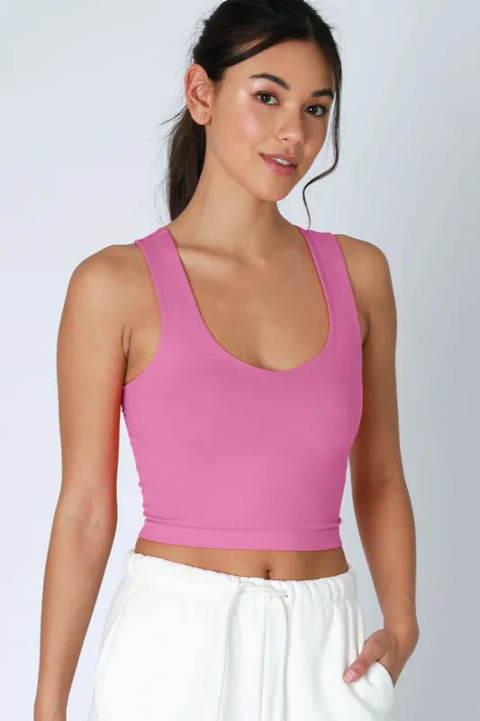 Sculpted Line Racerback Crop Top sold by Brightside Boutique