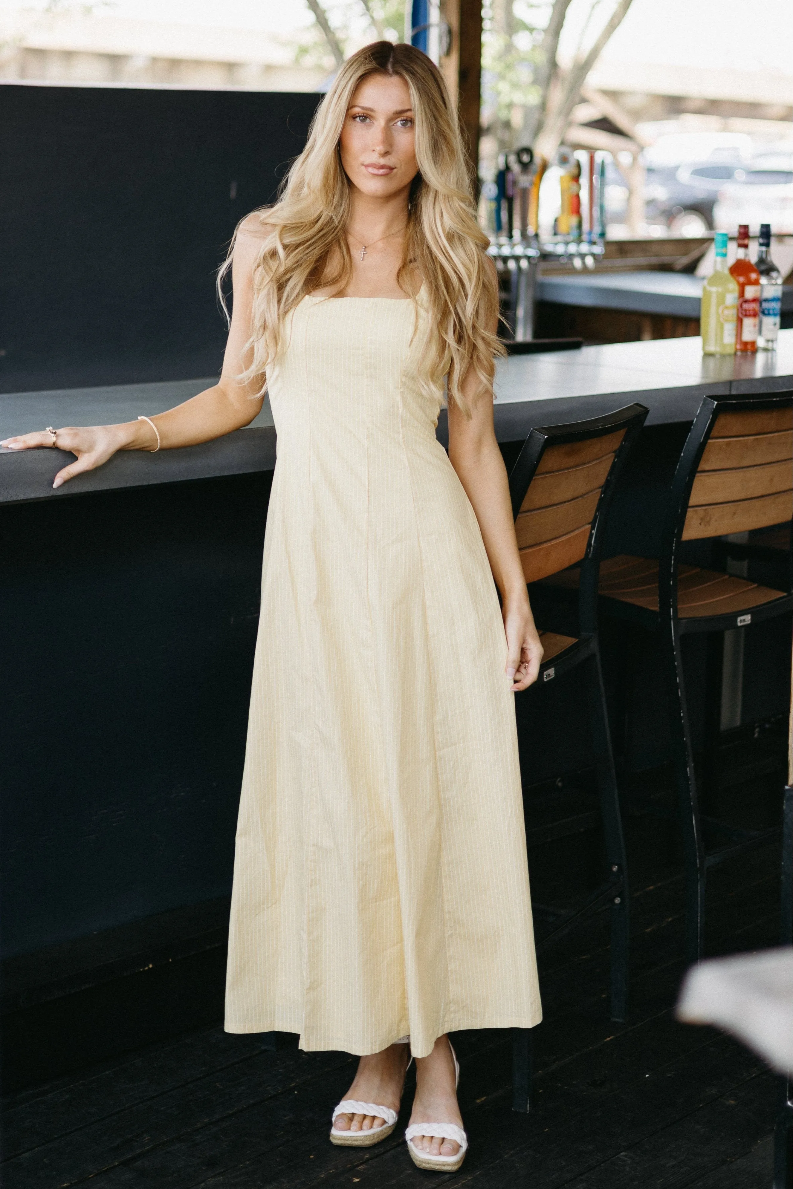 Good God, Lemon Maxi Dress sold by Brightside Boutique