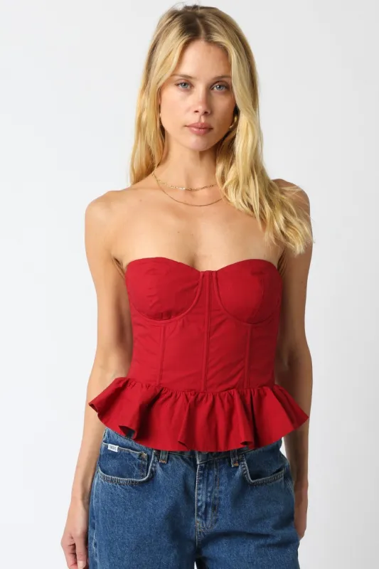 Autumn Corset Top sold by Brightside Boutique