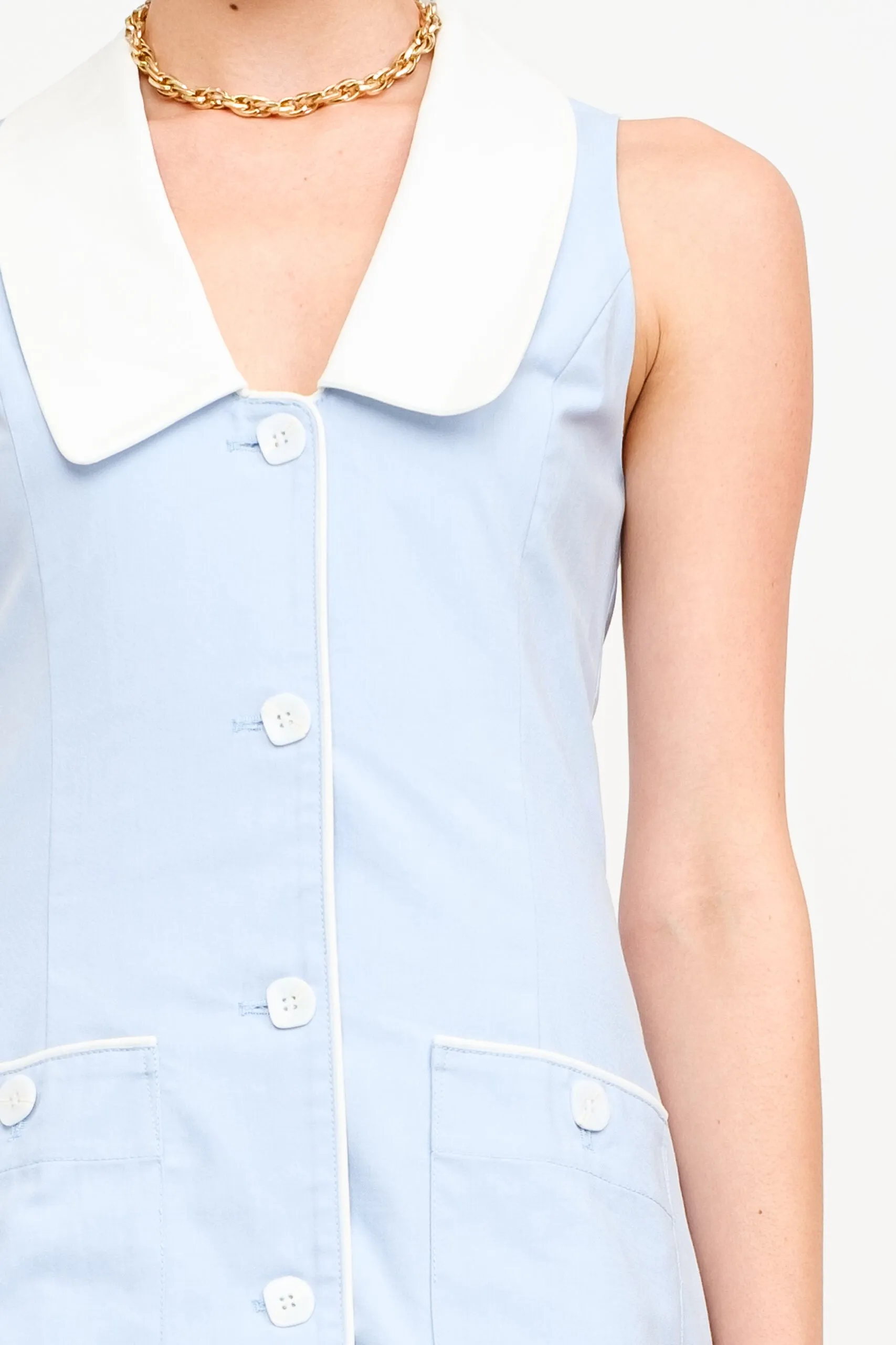 Isla Blue Dress sold by Brightside Boutique product image thumbnail 4