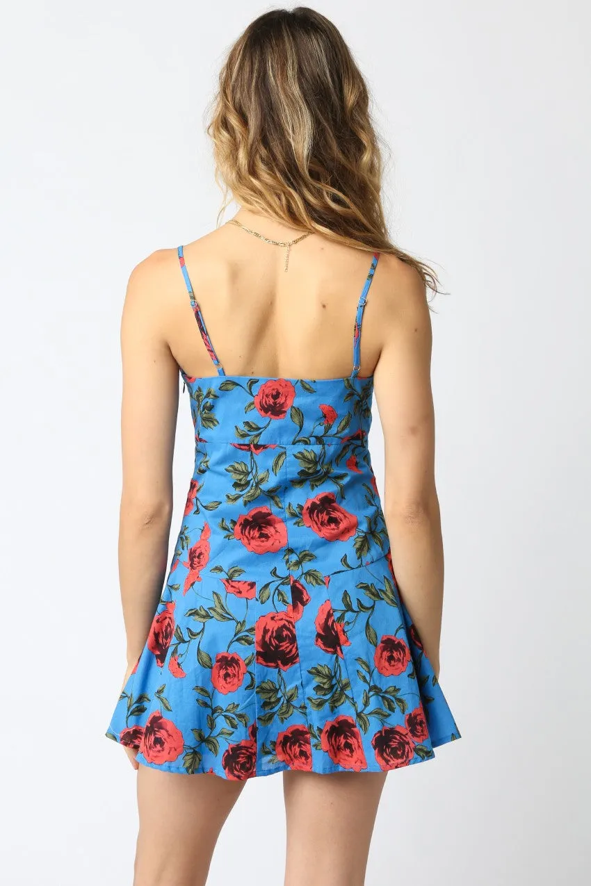 Erial Floral Mini Dress sold by Brightside Boutique product image thumbnail 3