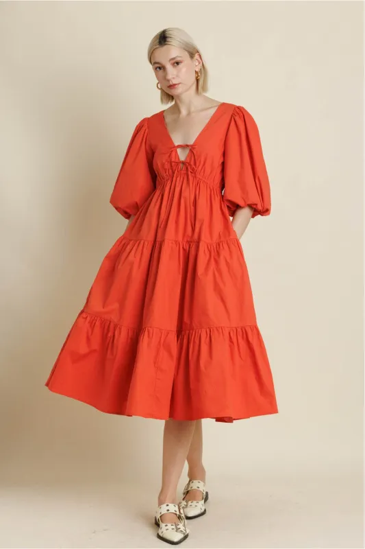 Tier & Tangle Midi Dress sold by Brightside Boutique