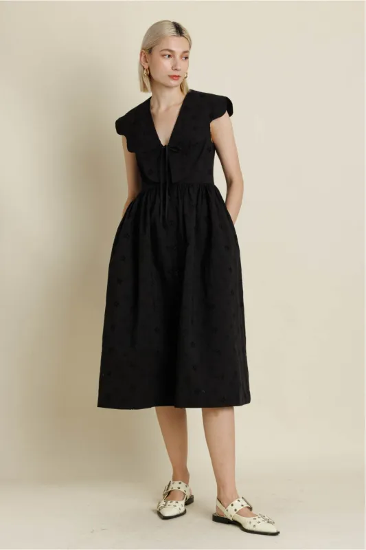 Collar & Charm Midi Dress sold by Brightside Boutique