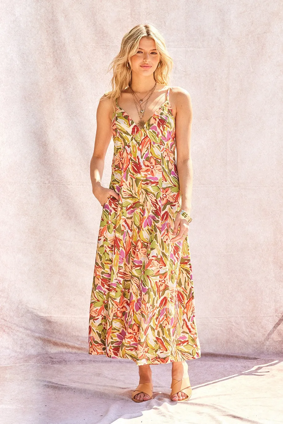 Sundara Open Back Maxi Dress sold by Brightside Boutique product image thumbnail 2