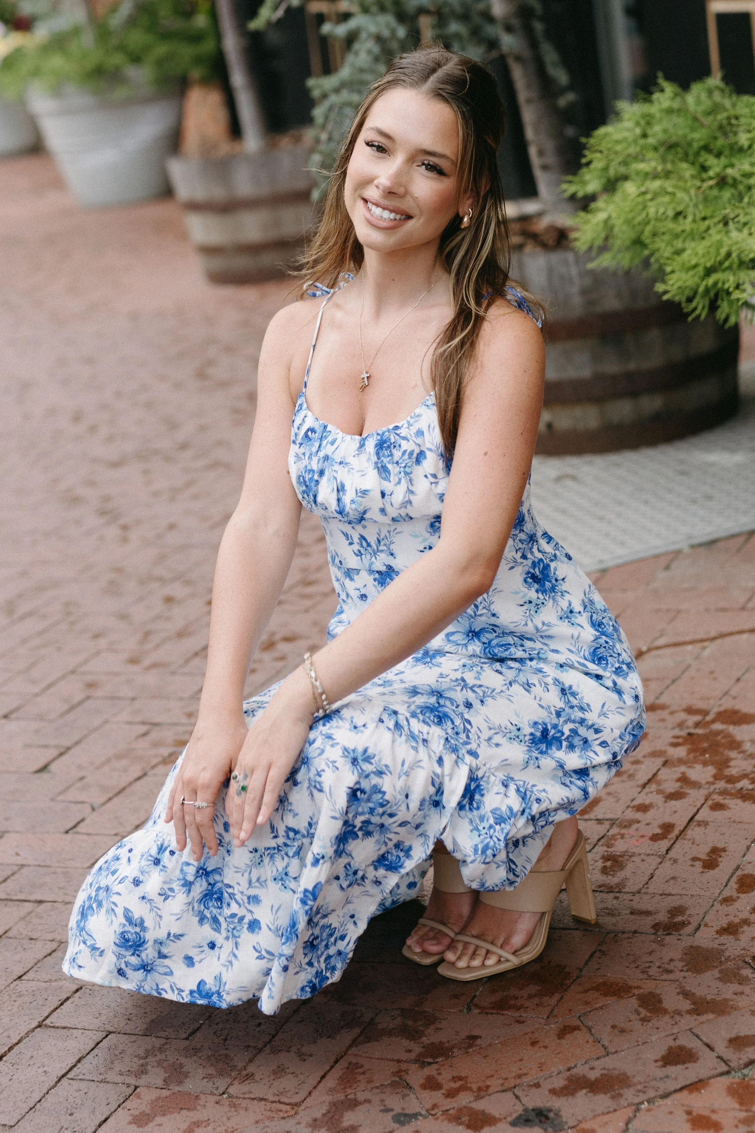 Luna Flora Maxi Dress sold by Brightside Boutique product image thumbnail 4