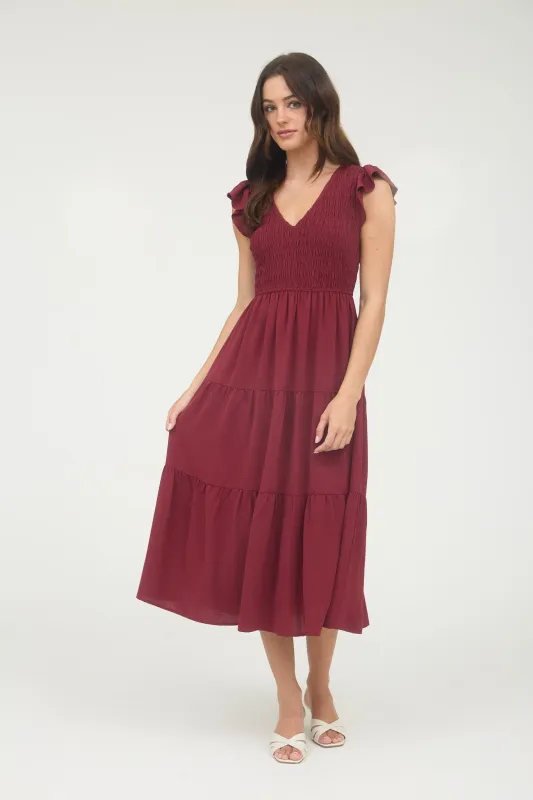 Fun, Flutter, Freedom Maxi Dress sold by Brightside Boutique