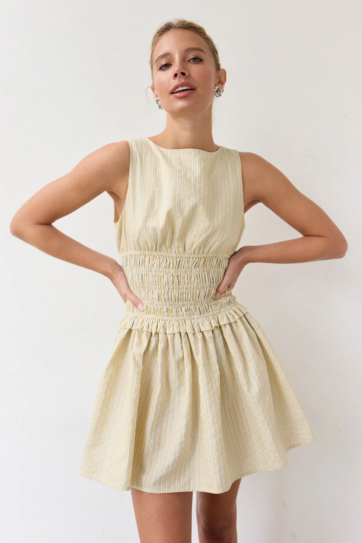 Divine Lines Mini Dress sold by Brightside Boutique