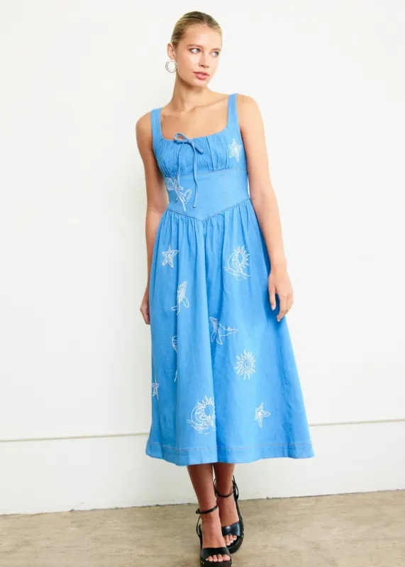 Good Morning, Sailor! Midi Dress sold by Brightside Boutique