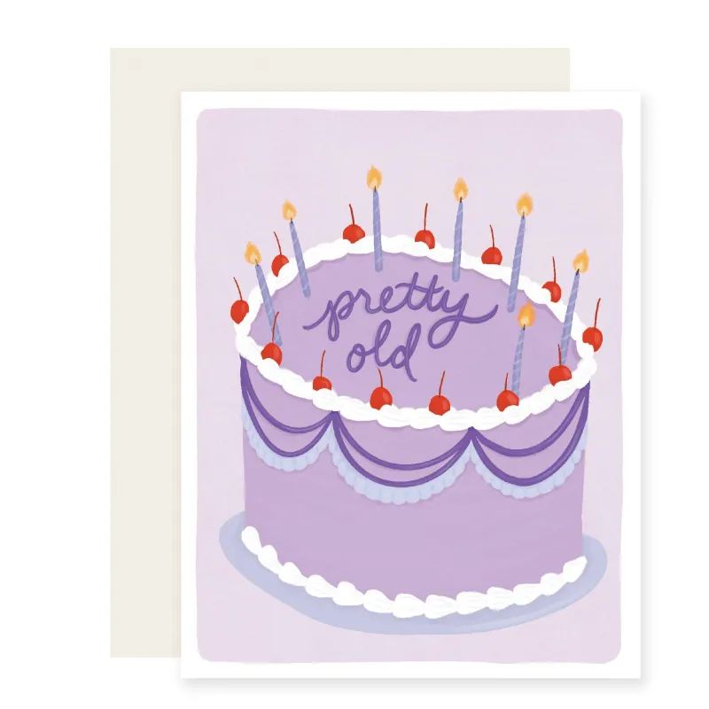 Pretty Old Birthday Card sold by Brightside Boutique