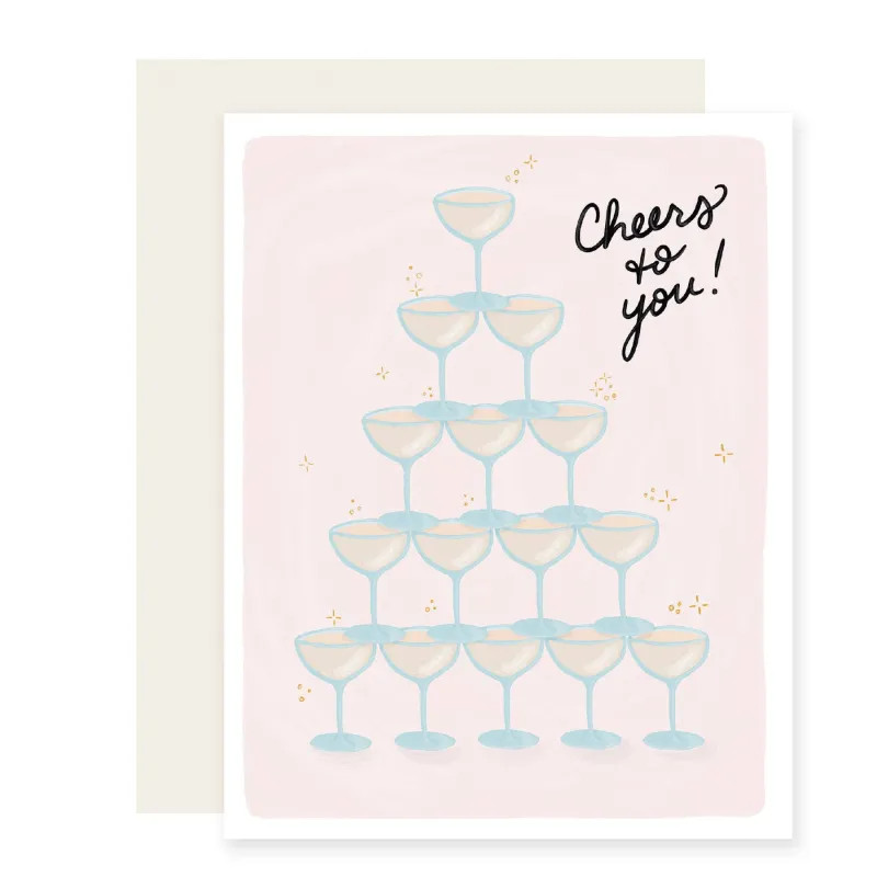 Cheers To You Card Card sold by Brightside Boutique