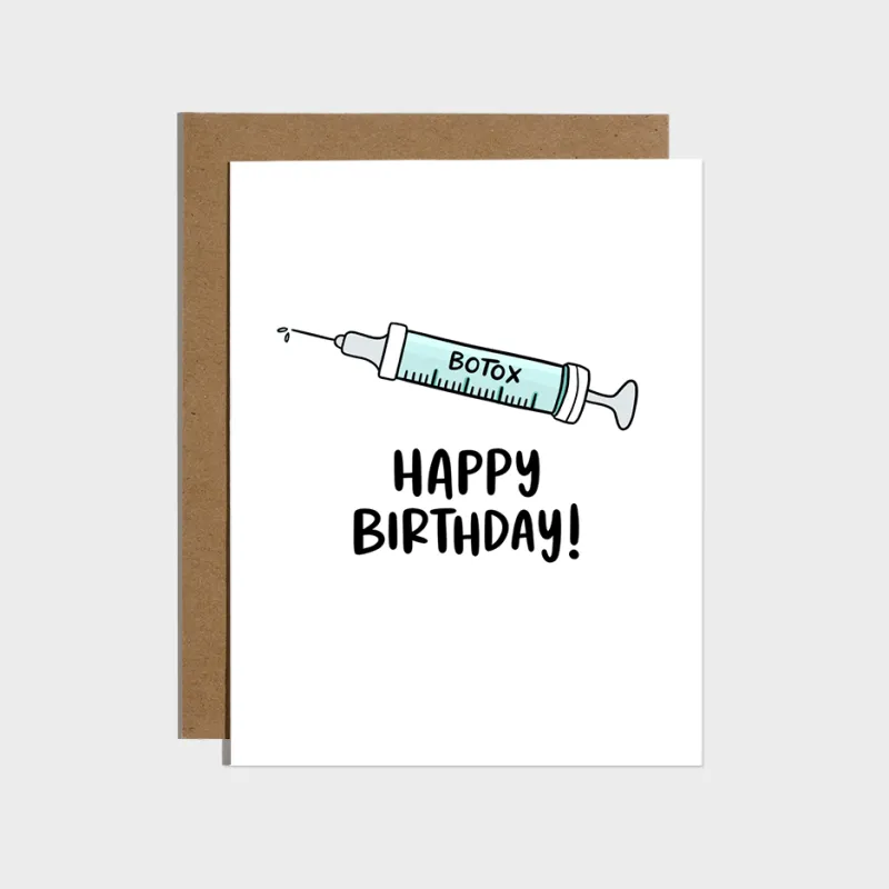 Botox Birthday Card sold by Brightside Boutique