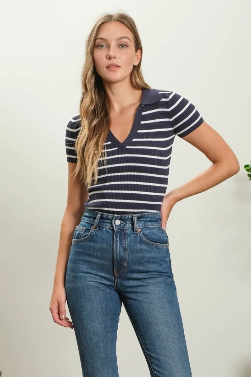 The Varsity Vibe Sweater Top sold by Brightside Boutique product image thumbnail 2