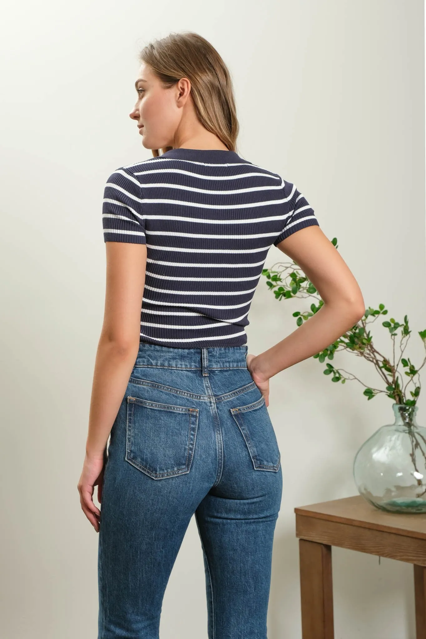 The Varsity Vibe Sweater Top sold by Brightside Boutique product image thumbnail 3