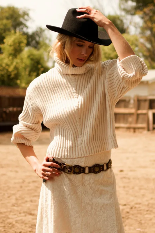 Fireside Turtle Neck Sweater made by Brightside Boutique