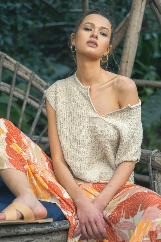 Golden Hour Knit Sweater sold by Brightside Boutique