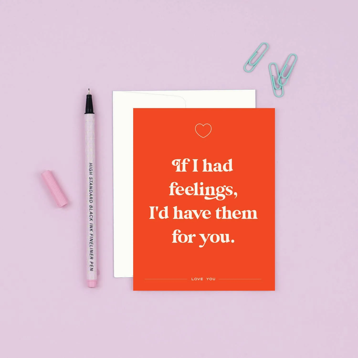 If I Had Feelings Card sold by Brightside Boutique product image thumbnail 2