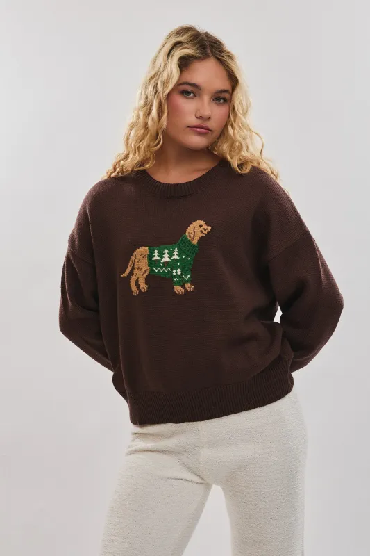 The Cozy Canine Sweater sold by Brightside Boutique