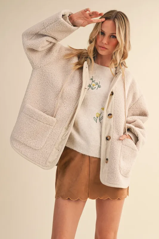 The Urban Sherpa Hoodie sold by Brightside Boutique