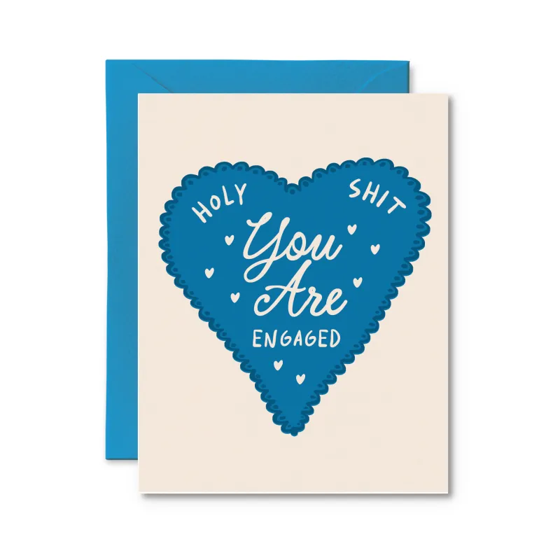 Holy Shit You're Engaged Card sold by Brightside Boutique