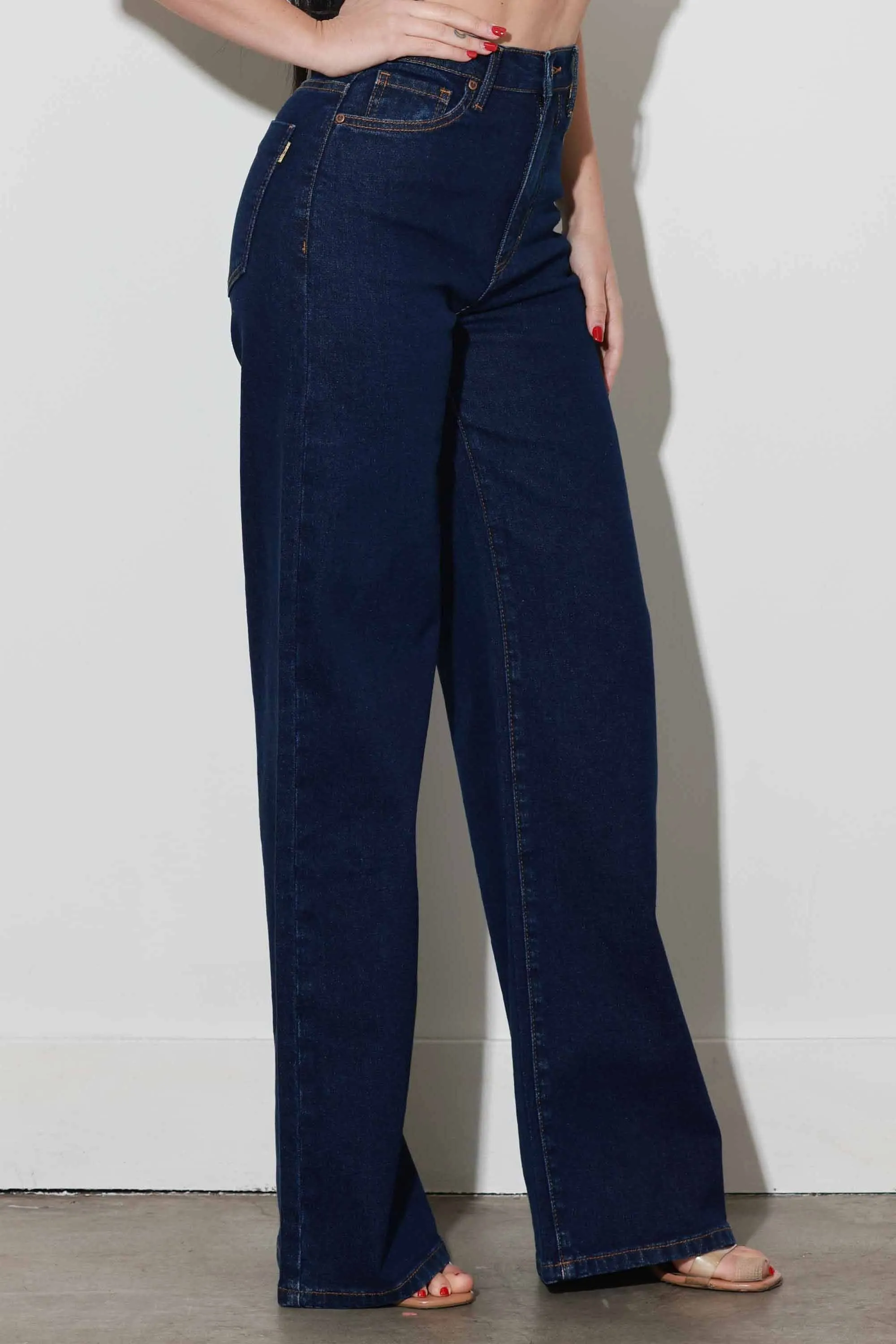 The Signature Wide Leg Jean sold by Brightside Boutique product image thumbnail 4