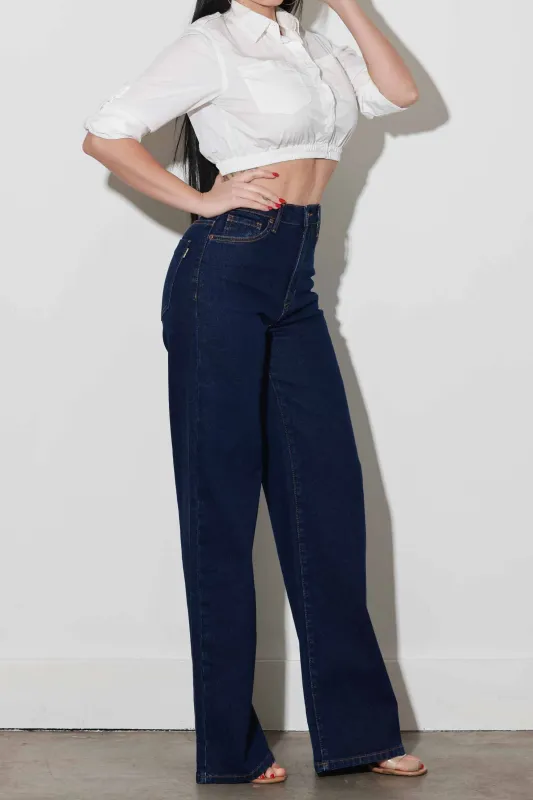 The Signature Wide Leg Jean made by Vibrant