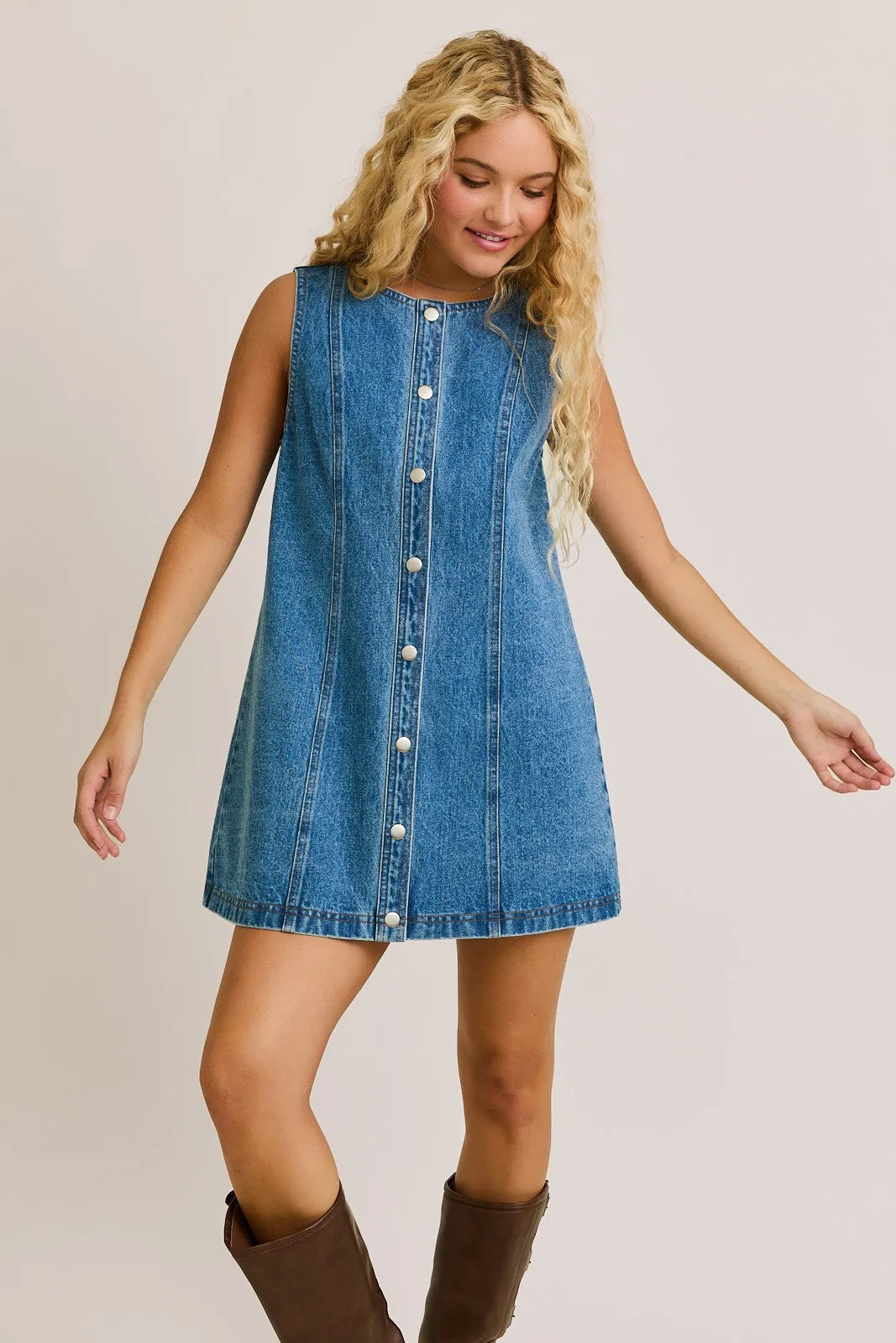 Étoile Sleeveless Mini Dress sold by Brightside Boutique