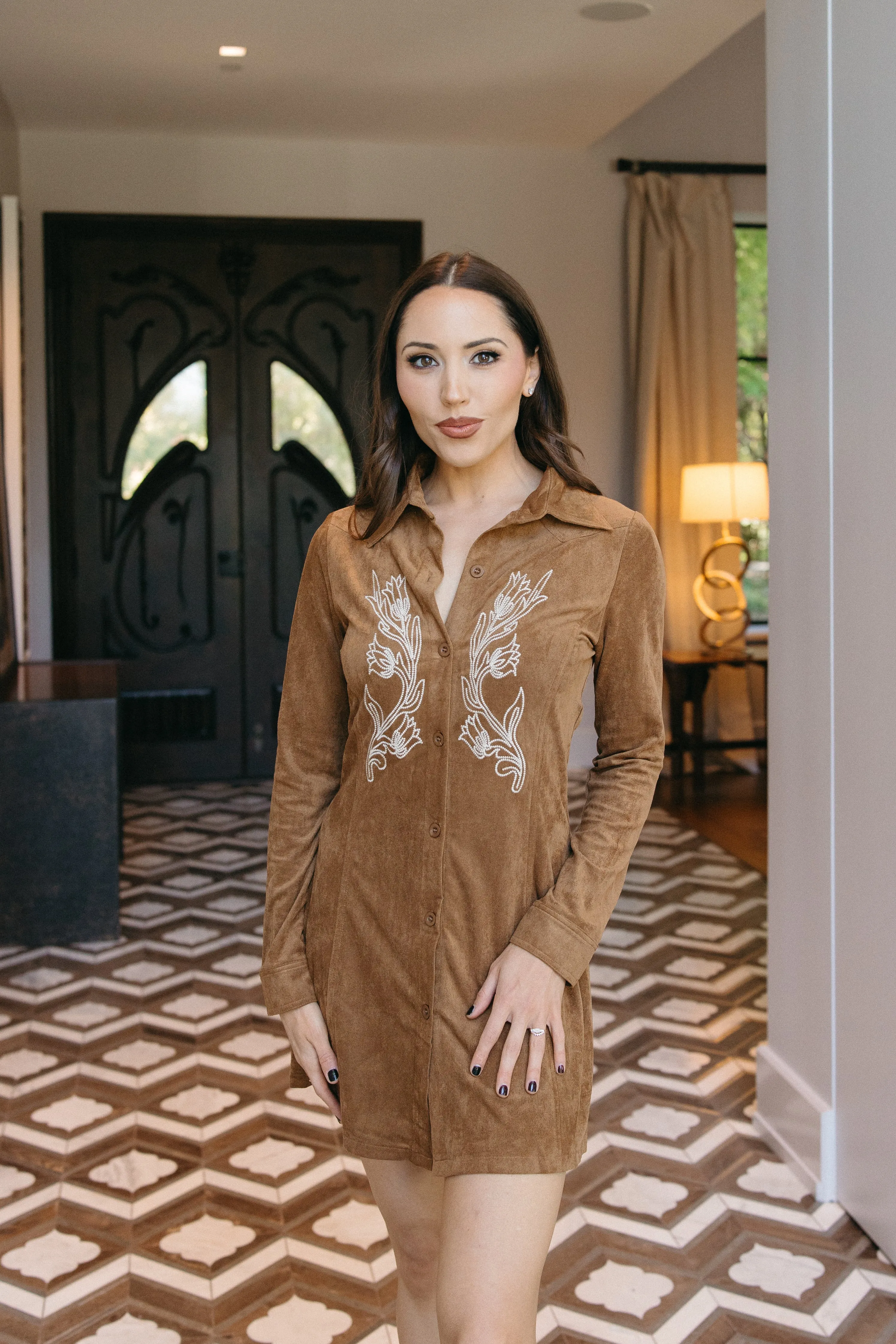 Wildflower Whimsy Mini Dress sold by Brightside Boutique product image thumbnail 2