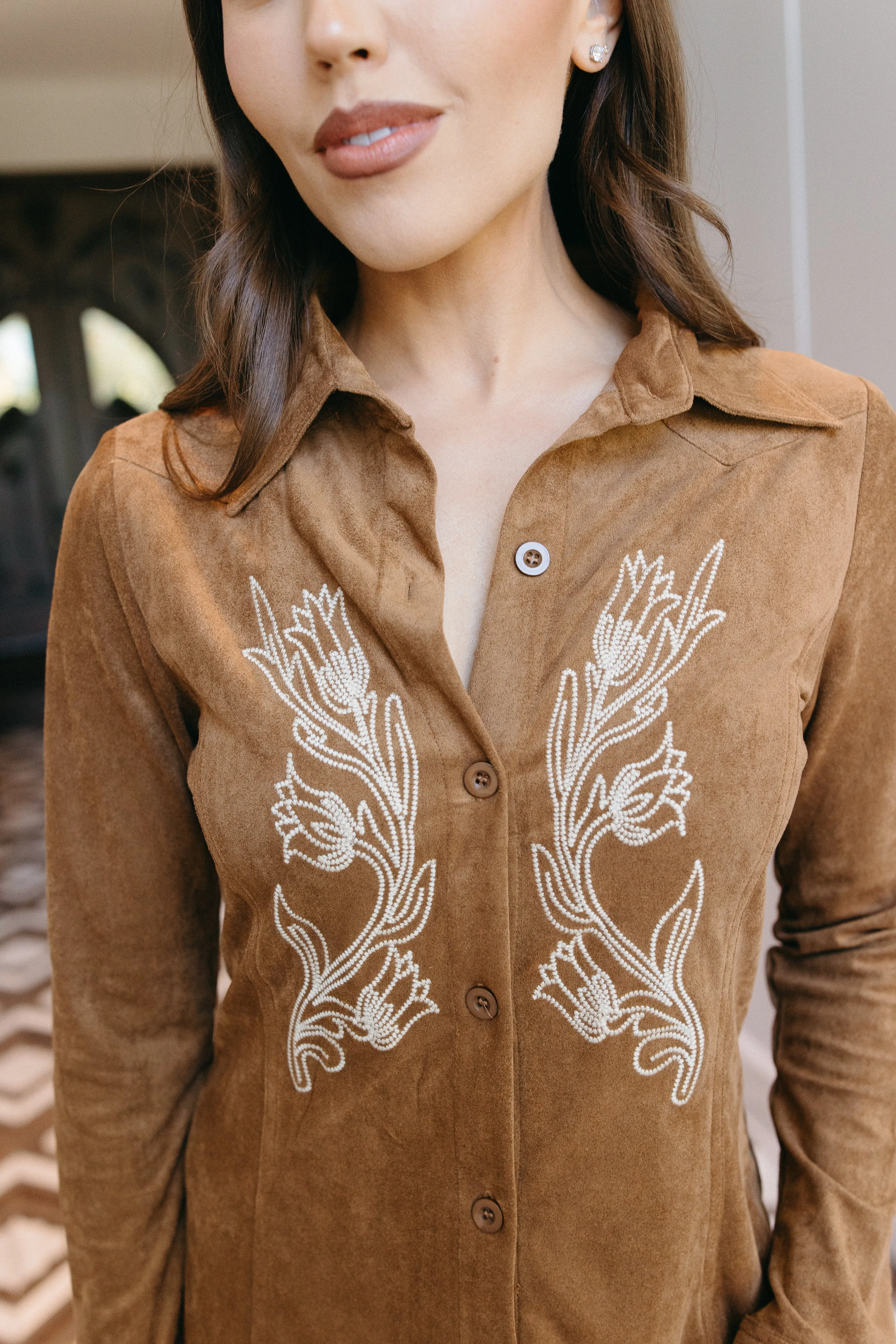 Wildflower Whimsy Mini Dress sold by Brightside Boutique product image thumbnail 3