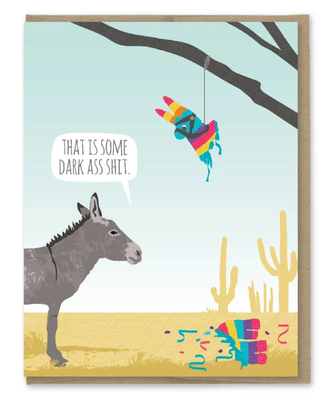 Donkey Pinata Birthday Card sold by Brightside Boutique