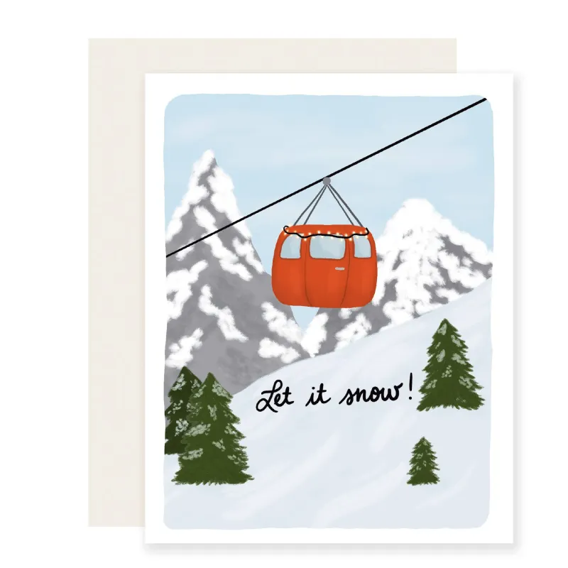 Let it Snow Card Season's Greetings Card sold by Brightside Boutique
