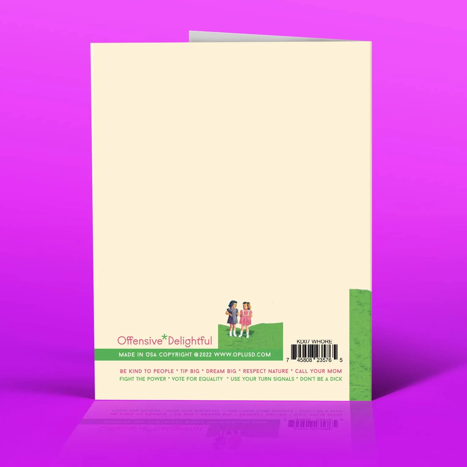 Little Whore! Birthday Card sold by Brightside Boutique product image thumbnail 2