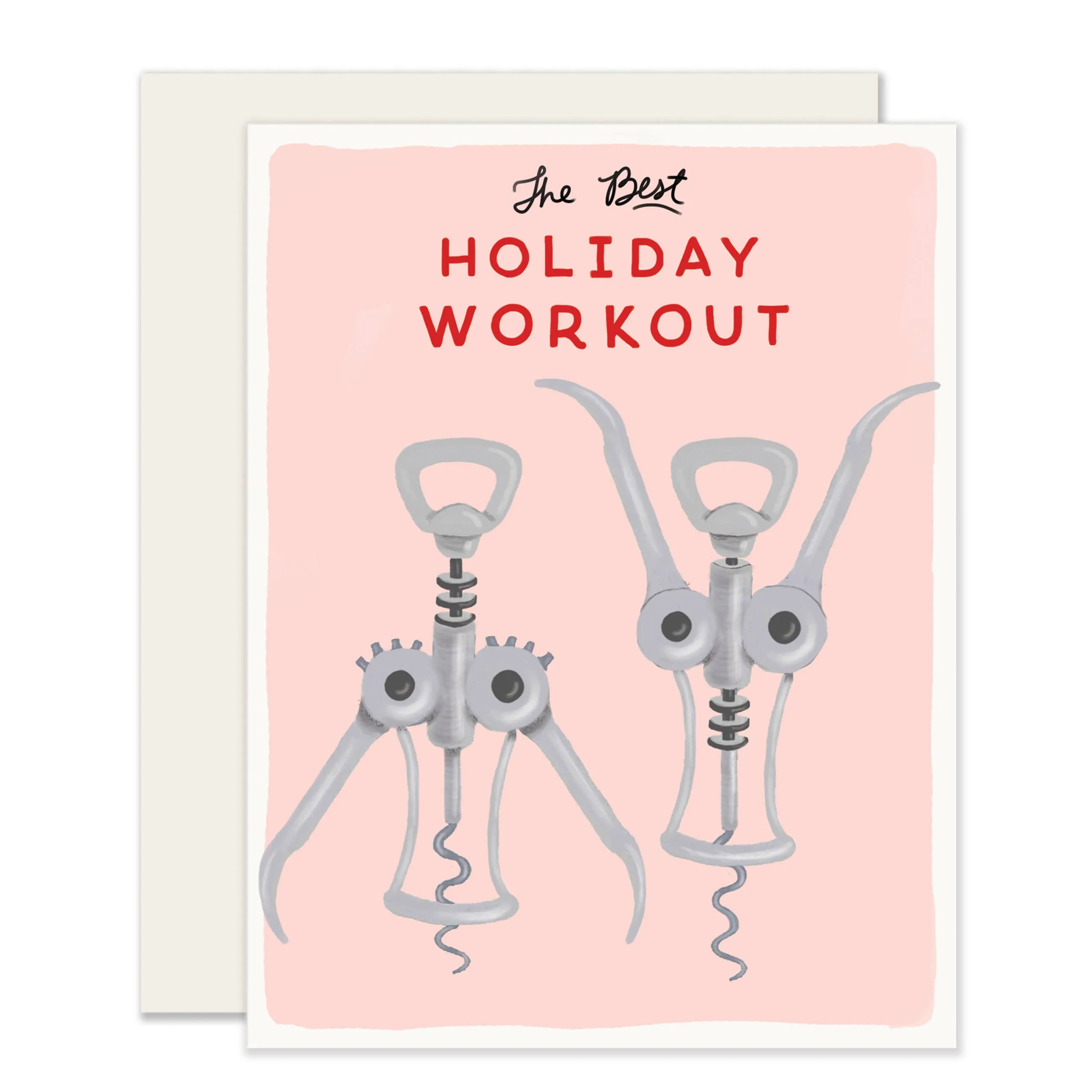 Holiday Workout Card Card sold by Brightside Boutique