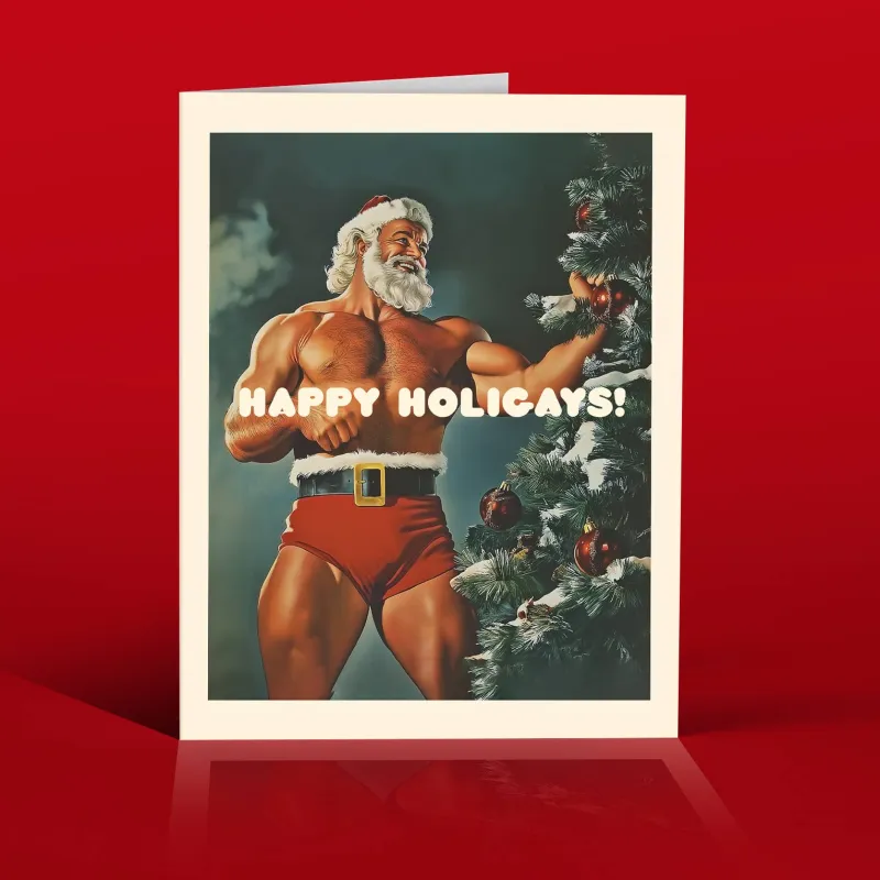 HOLIGAYS! Christmas Card sold by Brightside Boutique