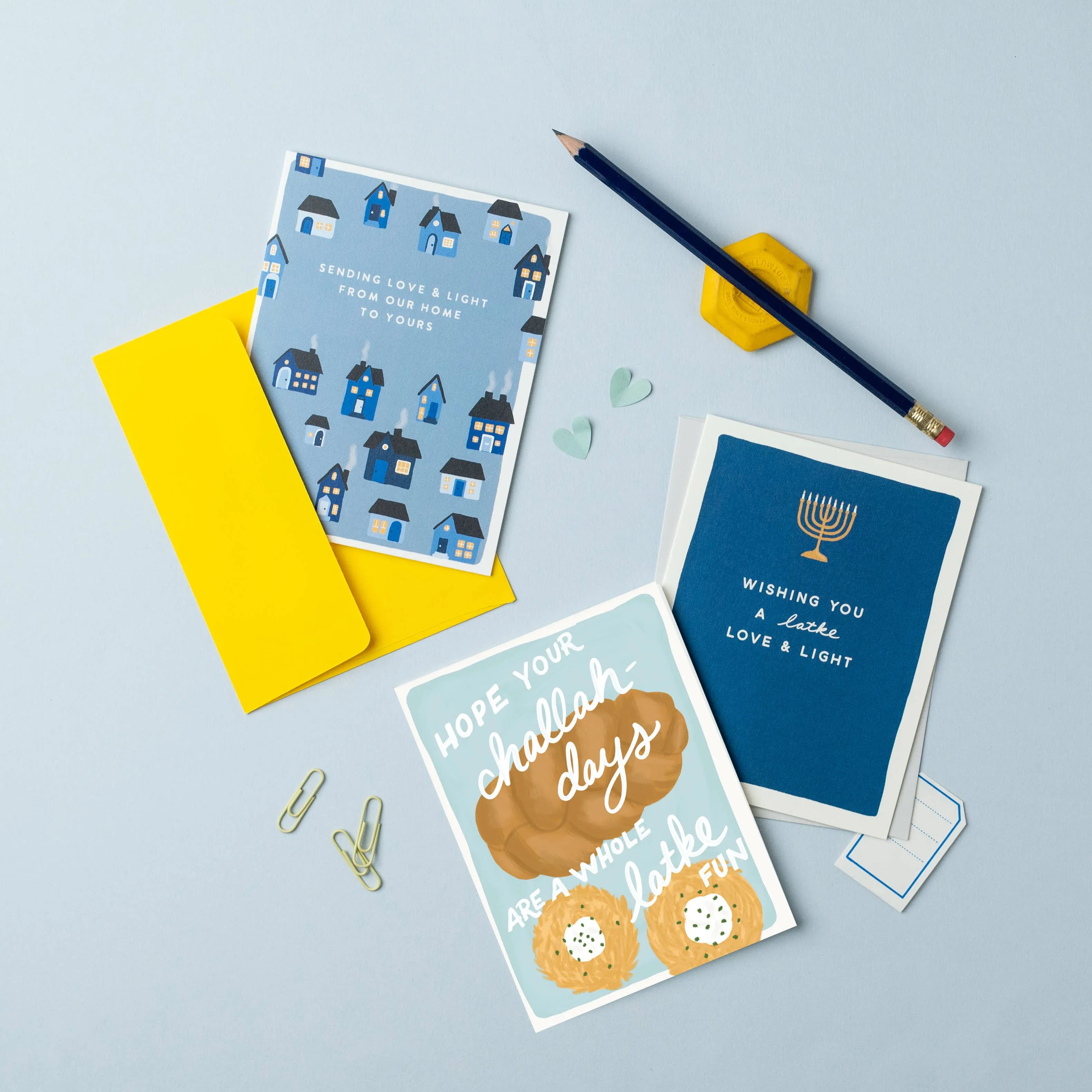 Challah & Latke Hanukkah Card sold by Brightside Boutique product image thumbnail 2