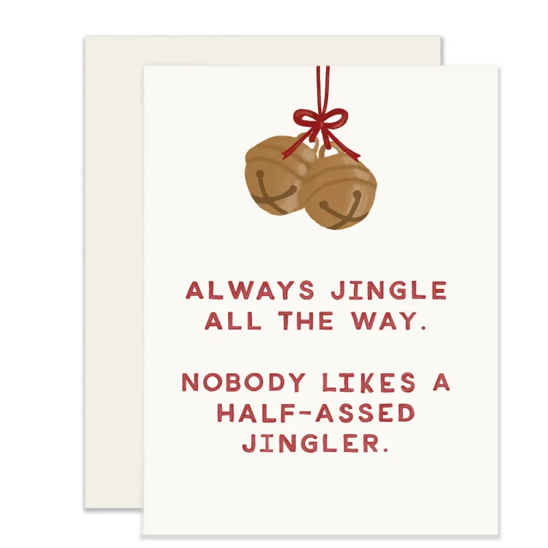 Jingle All The Way Card sold by Brightside Boutique