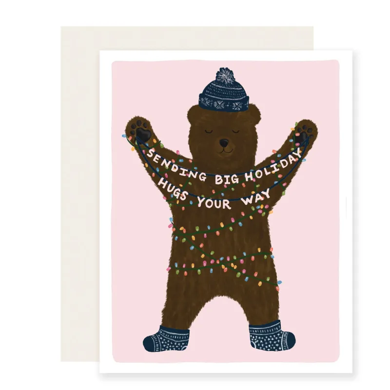 Big Holiday Hugs Holiday Card sold by Brightside Boutique