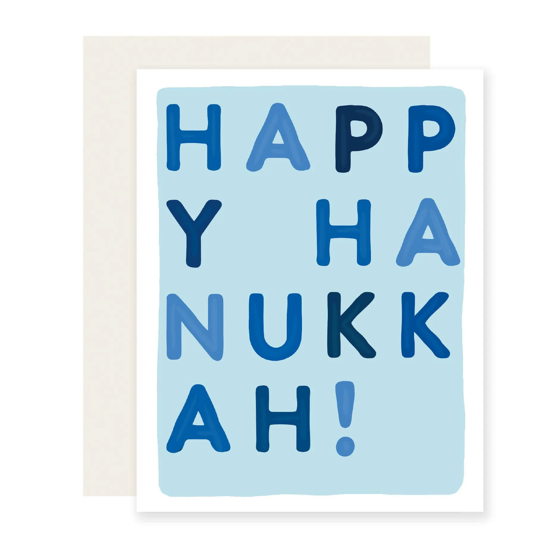 Hanukkah Letters Card sold by Brightside Boutique