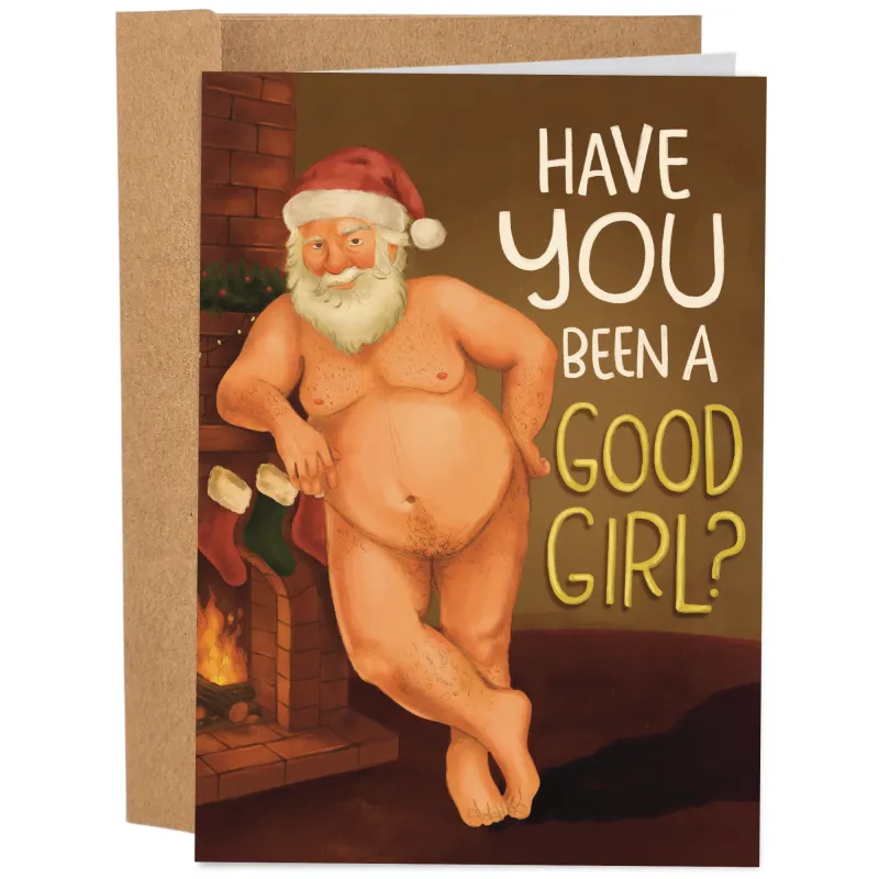 Have You Been A Good Girl Christmas Card sold by Brightside Boutique