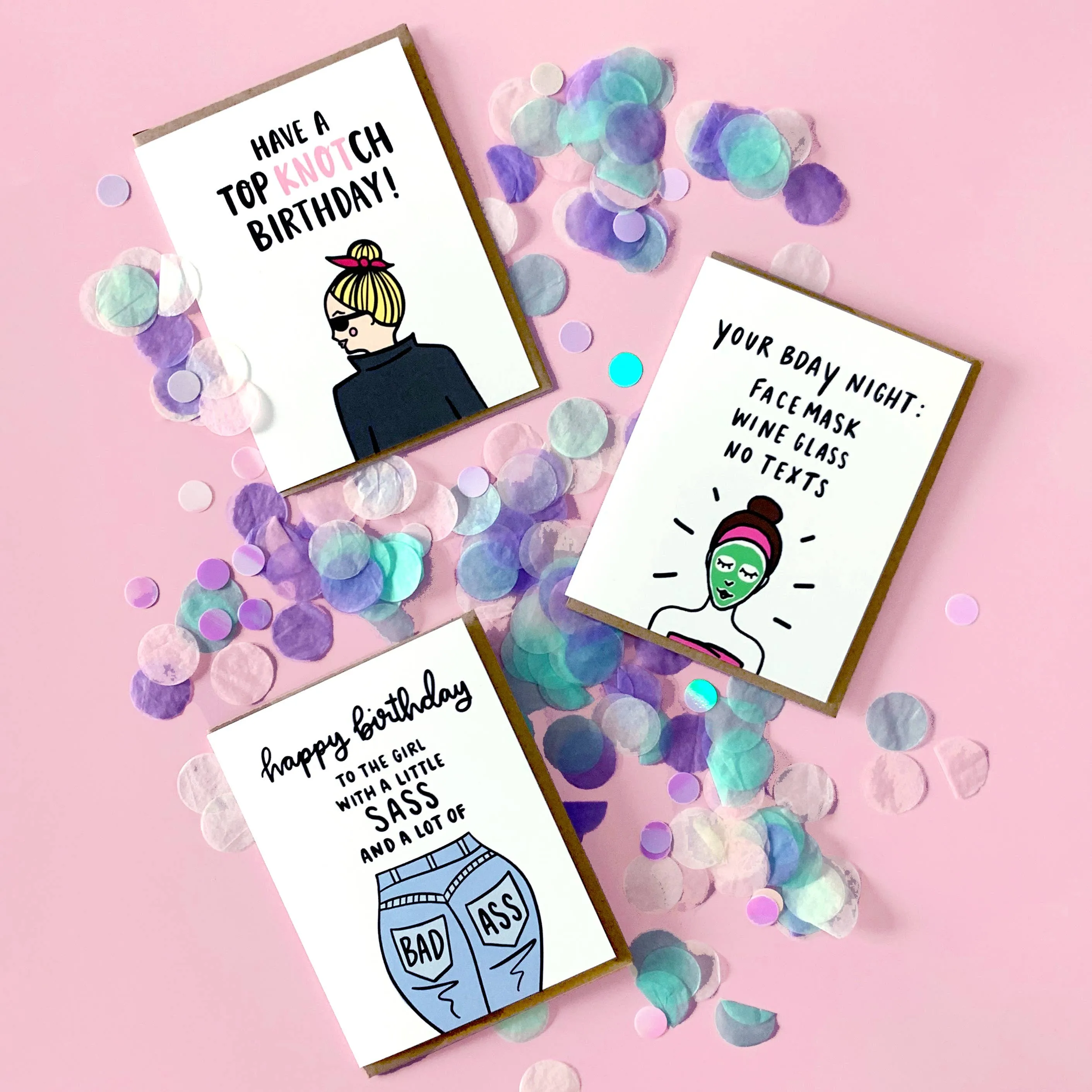 Sass + Badass Birthday Card sold by Brightside Boutique product image thumbnail 3