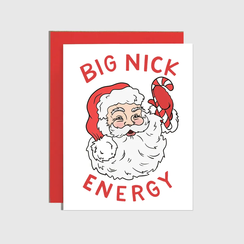 Big Nick Energy Holiday Card sold by Brightside Boutique